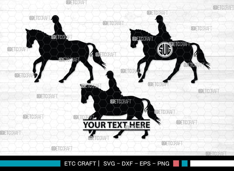 Horse Jumping Monogram, Horse Jumping Silhouette, Horse Jumping SVG, Horse Svg, Running Horse Svg, Equestrian Sports Svg, SB00280 SVG ETC Craft 