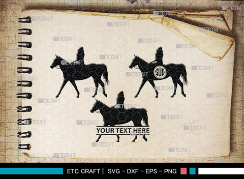 Horse Jumping Monogram, Horse Jumping Silhouette, Horse Jumping SVG, Horse Svg, Running Horse Svg, Equestrian Sports Svg, SB00280 SVG ETC Craft 