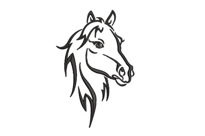 Horse machine embroidery design, 4 sizes, instant download. Embroidery/Applique DESIGNS ArtEMByNatalia 