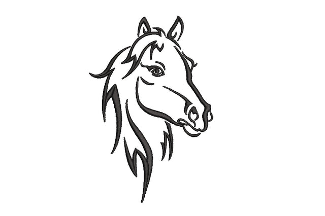 Horse machine embroidery design, 4 sizes, instant download. Embroidery/Applique DESIGNS ArtEMByNatalia 