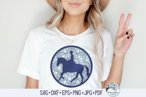Horse Mandala SVG SVG Wispy Willow Designs 