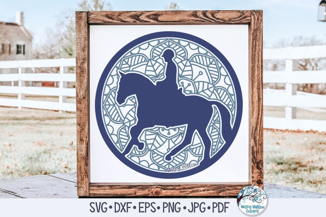 Horse Mandala SVG SVG Wispy Willow Designs 