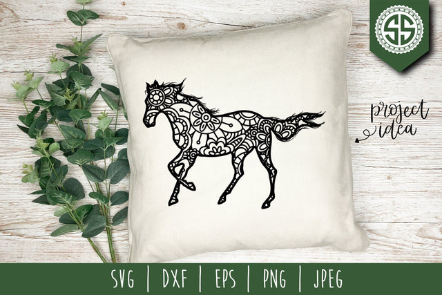 Horse Mandala Zentangle SVG SVG SavoringSurprises 