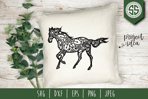 Horse Mandala Zentangle SVG SVG SavoringSurprises 