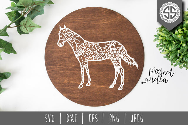 Horse Mandala Zentangle SVG SVG SavoringSurprises 