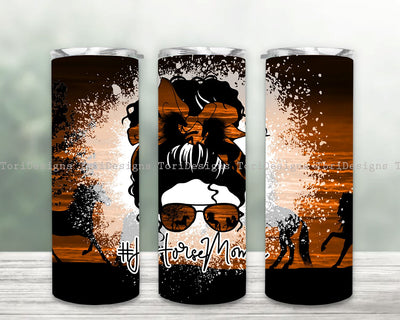 Horse Mom 20oz Skinny Tumbler Sublimation Designs, Horse Tumbler Sublimation Design, Mom for Straight Tapered Tumbler PNG File Digital Download Sublimation ToriDesigns 