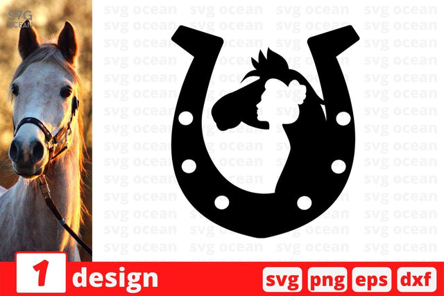 Horse Monogram 1 SVG Cut File SVG SvgOcean 