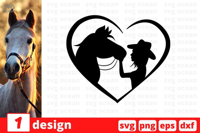 Horse Monogram 4 SVG Cut File SVG SvgOcean 