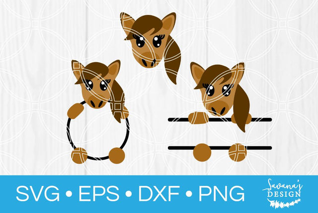 Horse Monogram Bundle SVG SavanasDesign 