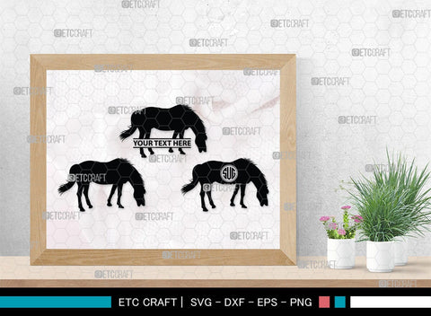Horse Monogram, Horse Silhouette, Horse SVG, Horse Racing Svg, Horse Riding Svg, Horse Rider Svg, SB00279 SVG ETC Craft 