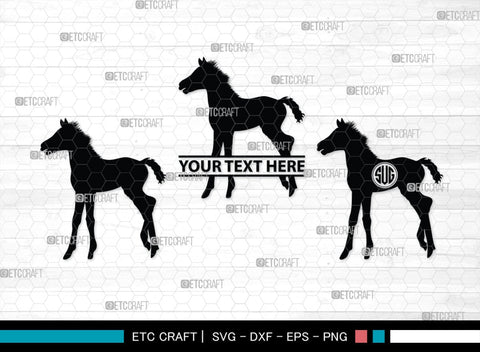 Horse Monogram, Horse Silhouette, Horse SVG, Horse Racing Svg, Horse Riding Svg, Horse Rider Svg, SB00279 SVG ETC Craft 