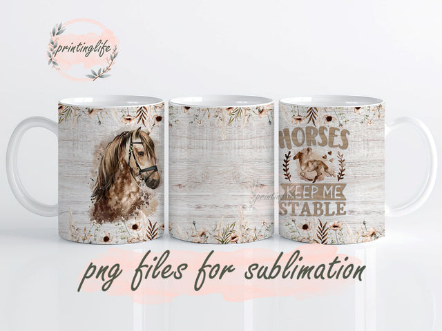 Horse Mug, Motivation Mug PNG, Girl Daughter Sister Animal Lovers Christmas Birthday PNG Sublimation PrintingLife 