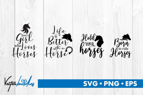 Horse quote bundle svg SVG vectorbundles 