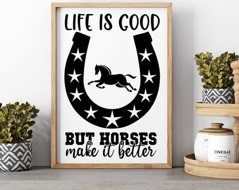 Horse Quotes SVG Bundle, 6 Designs, Life Is Better With A Horse SVG, Wild Hearts Can't Be Broken SVG, Easily Distracted By Horses SVG SVG HappyDesignStudio 