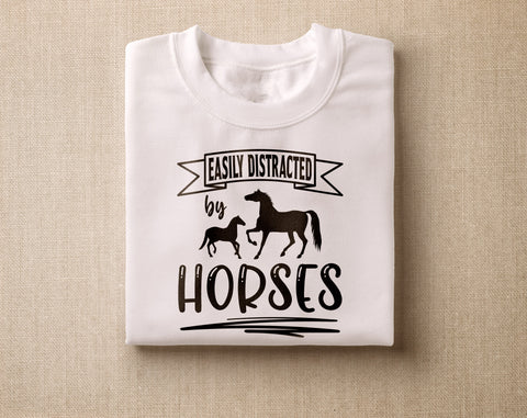 Horse Quotes SVG Bundle, 6 Designs, Life Is Better With A Horse SVG, Wild Hearts Can't Be Broken SVG, Easily Distracted By Horses SVG SVG HappyDesignStudio 