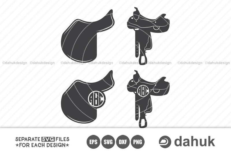 Horse Riding Saddle Svg | Riding Saddle Svg | Saddle Logo | Silhouette | Clipart | Cuttable Design | SVG | PNG | DXF & eps Designs SVG dahukdesign 