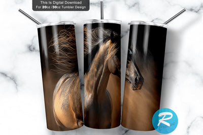 Horse Style By Frans 20 oz / 30 oz Tumbler PNG Sublimation Regulrcrative 