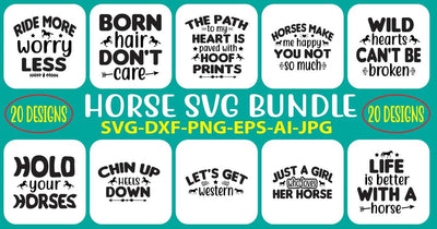 Horse SVG B undle SVG Syaman 