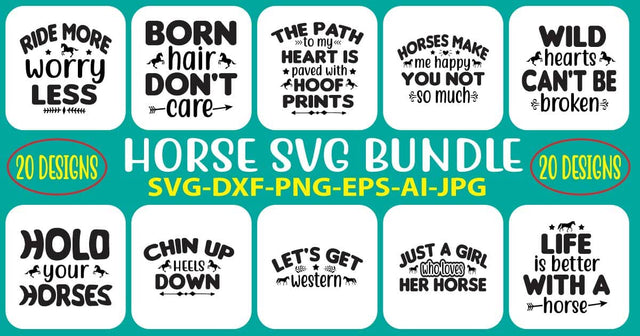 Horse SVG B undle SVG Syaman 