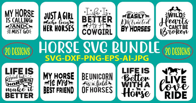 Horse SVG B undle SVG Syaman 