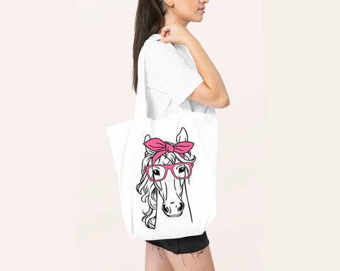 Horse svg, Bandana, glasses, bubble gum, Horse head svg SVG Pretty Meerkat 
