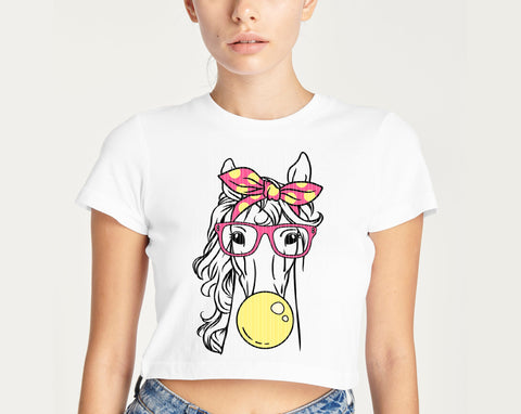 Horse svg, Bandana, glasses, bubble gum, Horse head svg SVG Pretty Meerkat 