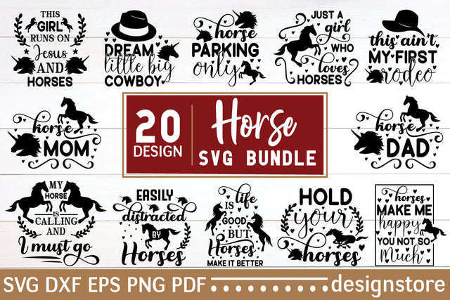 Horse Svg Bundle SVG designstore 
