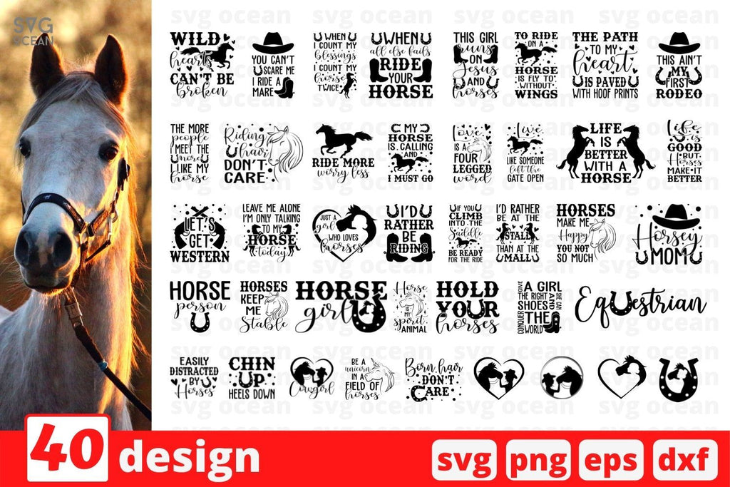 Horse SVG Bundle - So Fontsy