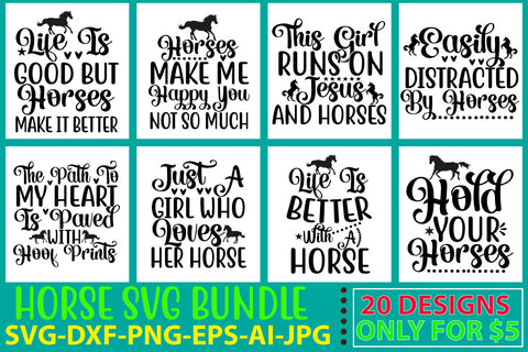 Horse Svg Bundle SVG Syaman 