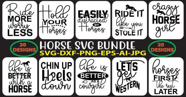 Horse SVG Bundle SVG Syaman 