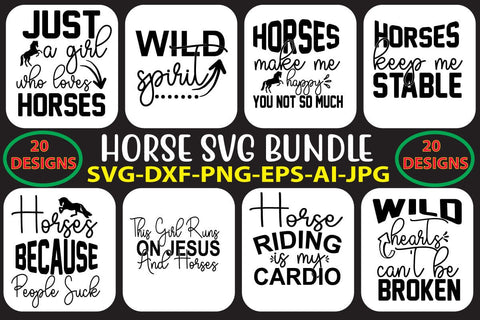 Horse SVG Bundle SVG Syaman 