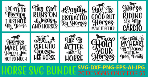Horse Svg Bundle SVG Syaman 
