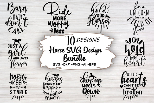 Horse SVG Design Bundle SVG Nbd161 