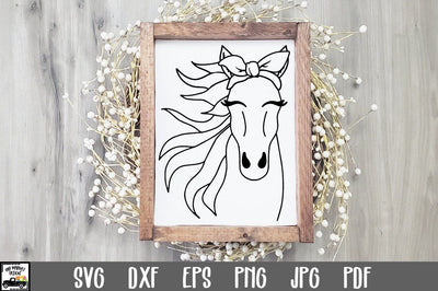 Horse SVG File - Horse with Bandana SVG File SVG Old Market 