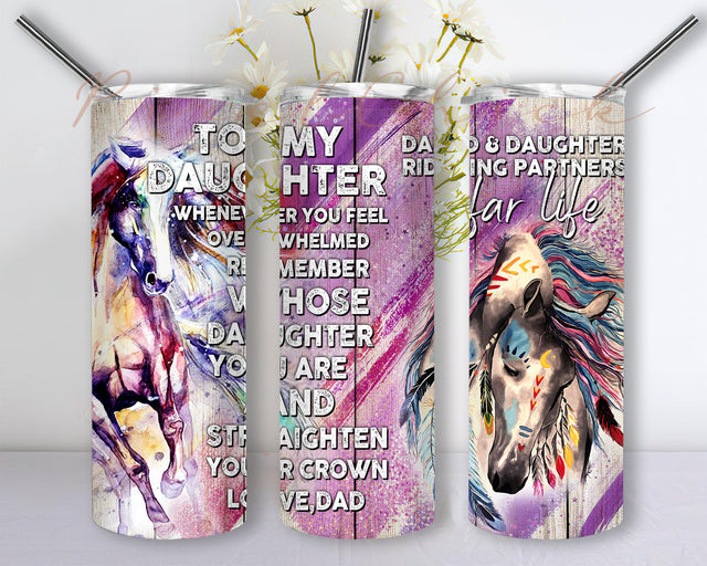 Horse Tumbler PNG, 20 oz Skinny Tumbler Wrap, Running Horses Sublimation, 20 oz Skinny Tumbler, Horse Lover Tumbler Wrap, Digital Download Sublimation PixelChick 