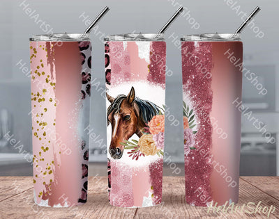 Horse Tumbler PNG | SKINNY TUMBLER Png Sublimation _HelArtShop_ 