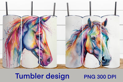 Horse tumbler sublimation | Animal tumbler sublimation Sublimation Svetana Studio 
