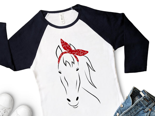 Horse with Bandana SVG So Fontsy Design Shop 