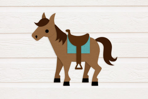 Horse with Saddle SVG Risa Rocks It 