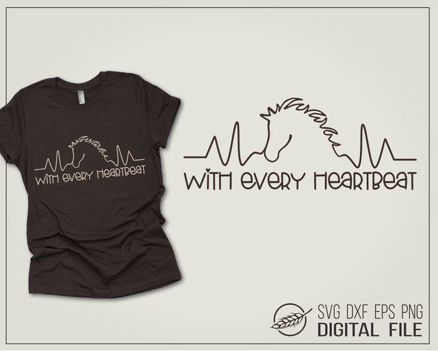 Horses heartbeat SVG Boertiek 