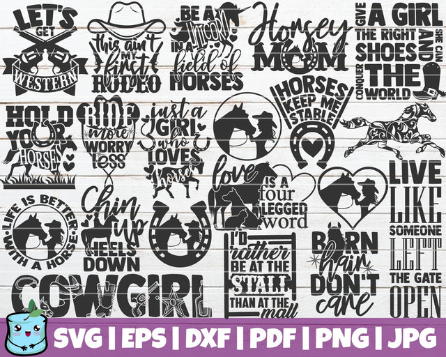 Horses SVG Bundle SVG MintyMarshmallows 