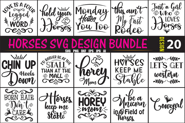 Horses SVG Bundle SVG orpitasn 