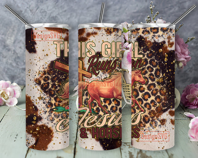 Horses Tumbler PNG, Leopard Horse Sublimation 20oz Tumbler Design, Horse Lover Tumbler Wrap, Digital Download Sublimation DesignSVG 