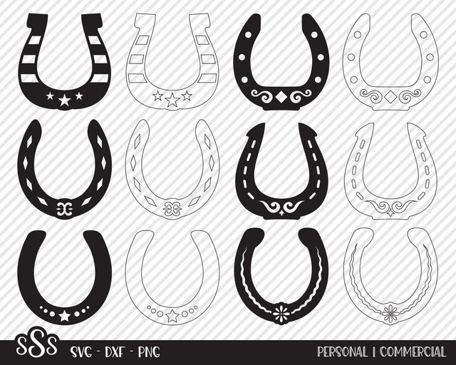Horseshoe Bundle | Country SVG SVG Texas Southern Cuts 