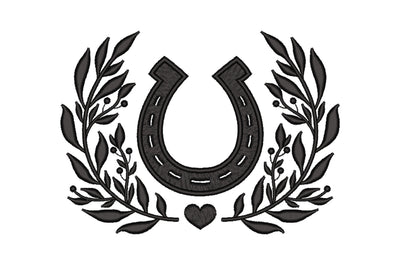 Horseshoe Embroidery Design, 3 sizes Embroidery/Applique DESIGNS Nino Nadaraia 