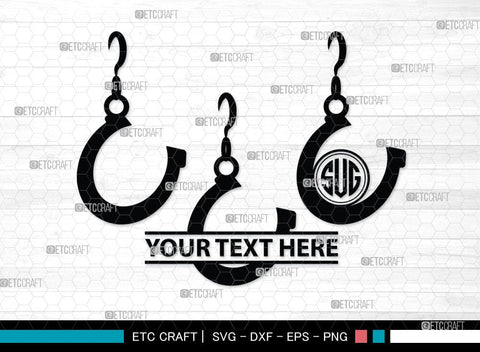 Horseshoe Monogram, Horseshoe Silhouette, Horseshoe SVG, Horseshoe Nails, Nails, Triumph Horseshoe, Western, Cowboy, Shoe, Horse, SB00071 SVG ETC Craft 