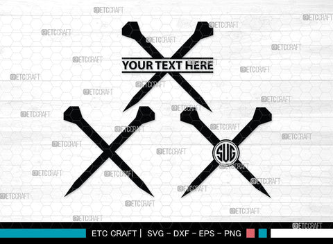 Horseshoe Monogram, Horseshoe Silhouette, Horseshoe SVG, Horseshoe Nails, Nails, Triumph Horseshoe, Western, Cowboy, Shoe, Horse, SB00071 SVG ETC Craft 