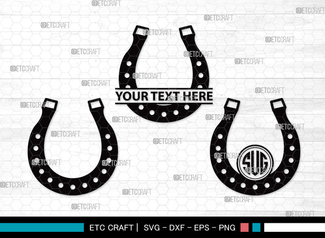 Horseshoe Monogram SVG | Horseshoe Svg | Triumph Horseshoe Svg | Horse Shoe Svg | Horseshoe Equestrian Svg | Horseshoe Monogram SVG ETC Craft 
