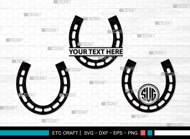 Horseshoe Monogram SVG | Horseshoe Svg | Triumph Horseshoe Svg | Horse Shoe Svg | Horseshoe Equestrian Svg | Horseshoe Monogram SVG ETC Craft 