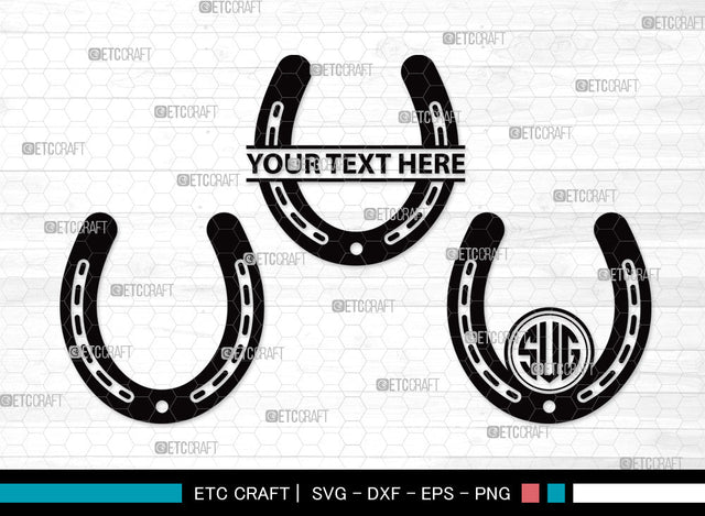 Horseshoe Monogram SVG | Horseshoe Svg | Triumph Horseshoe Svg | Horse Shoe Svg | Horseshoe Equestrian Svg | Horseshoe Monogram SVG ETC Craft 